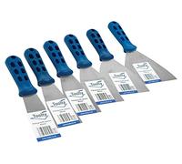Toolty Stainless Steel Filling Knife, Flexible Wall Putty Knife, Drywall Scraper, Finishing Coat Spatula - Set 40, 50, 60, 80, 100, 120mm - DIY - TLTY-S036