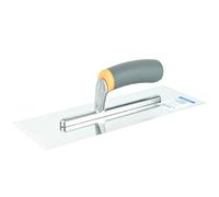 Toolty Stainless Steel Finishing Trowel - 320mm - Rubber Handle - for Brickwork and Plastering - DIY- TLTY-8019