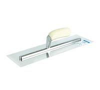 Toolty Stainless Steel Finishing Trowel - 400mm - Wooden Handle - for Brickwork and Plastering - DIY- TLTY-8018