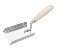 Toolty Stainless Steel Margin Trowel, Plastering Trowel - Shovel Shaped - 130mm - for Brickwork and Plastering - Rubber Handle - DIY - TLTY-5617