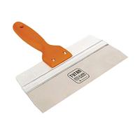 Toolty Stainless Steel Spatula - 350x90mm - Wooden Handle and Aluminum Profile - for Plastering, Finishing, Sand, Cement - Filling, Taping Knife, DIY - TLTY-1925