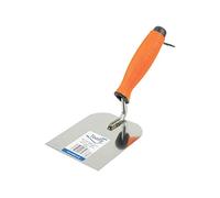 Toolty Stainless Steel Stucco Trowel, Wall Putty Trowel, Plastering Trowel, Finishing Trowel - 100mm - for Brickwork and Plastering - Rubber Handle, DIY - TLTY-1704P