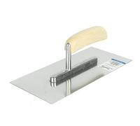 Toolty Stainless Steel Trowel, Putty Trowel, Mortars Trowel, Finishing Trowel - 270mm - for Plaster, mortars, adhesives - Wooden Handle, Plastering, DIY - TLTY-5100