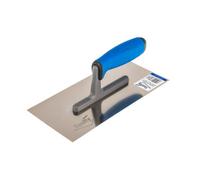 Toolty Stainless Steel Trowel With Rubber Handle On Polyamide Foot 270mm For Smoothing Plaster Mortar Adhesive Diy