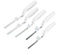 Toolty Tuck Pointer Trowel, Hardened Steel Finger Pointing Trowel, Hand Tool - with Polystyrene Handle - Set 5 PCS 6, 8, 10, 12, 14mm - Bricklayer, DIY - TLTY-S077