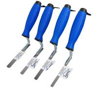 Toolty Tuck Pointing Jointing Finger Trowel Set (4Pcs) With Rubber Handle 8,10,12,14mm Stainless Steel Diy