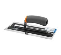 TOOLTY Ultra Flexible Finishing Stainless Steel Trowel with Soft Grip Handle 11 "