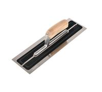 Toolty Ultra Flexible Finishing Stainless Steel Trowel With Wooden Handle 14" For Plastering Rendering Diy