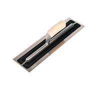 Toolty Ultra Flexible Finishing Stainless Steel Trowel With Wooden Handle 16" For Plastering Rendering Diy