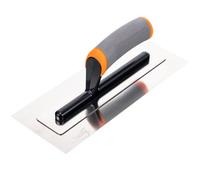 Toolty Ultra Flexible Plaster Finishing Trowel - Stainless Steel Finishing Hand Tool - With Soft Grip Handle - 11"