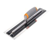 Toolty Ultra Flexible Plaster Finishing Trowel - Stainless Steel Finishing Hand Tool - With Soft Grip Handle - 16"