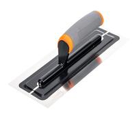 Toolty Ultra Flexible Plaster Finishing Trowel - Stainless Steel Finishing Hand Tool - With Soft Grip Handle - 11"