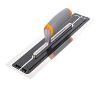 Toolty Ultra Flexible Plaster Finishing Trowel - Stainless Steel Finishing Hand Tool - With Soft Grip Handle - 14"