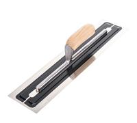 Toolty Ultra Flexible Plaster Finishing Trowel - Stainless Steel Finishing Hand Tool - with Wooden Handle - 18 inch - TT225-4400V1