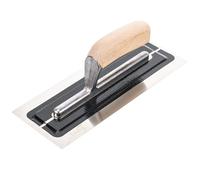 Toolty Ultra Flexible Plaster Finishing Trowel - Stainless Steel Finishing Hand Tool - with Wooden Handle - 11 inch - TT225-3800V1