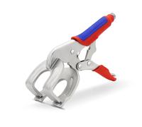 TOOLUTION 10" Locking Pliers - Quick-Release Welding Clamps with U-Shaped Jaws, Ergonomic Grip for Metalworking, Grinding & DIY Projects