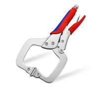 TOOLUTION 11-Inch Locking C-Clamp Plier, Heavy Duty Locking Pliers with Ergonomic Handle for Welding, Woodworking, Metalworking, Auto Repair & Home DIY Projects