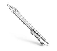 TOOLUTION 15" Long Reach Locking Pliers Needle Nose Vice Grips | Extra Long Nose Narrow Spaces Fast Release Design Automotive, Welding, Home Repair Straight Head