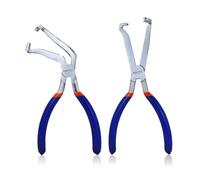 TOOLUTION 8 Inch Electrical Disconnect Pliers 2Pcs, Automotive Connector Pliers Set for Push Tab Style Plugs, Electrical Connector Removal Tool for Cars, Fuel Lines, Sensors