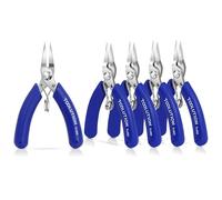 TOOLUTION Needle Nose Pliers for Jewellery Making, 5 Piece Mini Pliers Set, Jewellery Pliers for Crafting Bracelets, Earrings and Beadwork