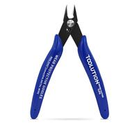 TOOLUTION Small Wire Cutters: Micro Flush Cutter Snips Flush Cut Pliers - Diagonal Cutters for Cutting Zip Tie Crafting - Mini Nippers for Plastic Model Jewelry Making