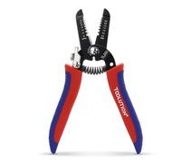TOOLUTION Small Wire Strippers and Cutters for 10-22 AWG, Handheld Electrical Wire Stripping Tool Set with Spring-Loaded Pliers and Safety Lock for Low Voltage Wires
