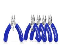 TOOLUTION Wire Cutters for Jewellery Making, 5-Piece Mini Flush Cutter Set for Crafts and 3D Printing, Electrical Wire Snippers and Zip Ties Cutter