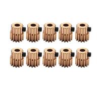 Toolvvik 10PC Model Car 14T Motor Gear 0.5M Module R86044 Metal Pinion Gears for 86100 1:10 RC Cars Accessories