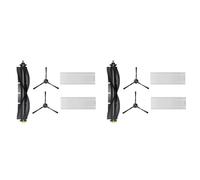 Toolvvik 10Pcs Roller Brush Filter Side Brush Replacement Parts for Qihoo 360 S10 X100 Max Robotic Vacuum Cleaner
