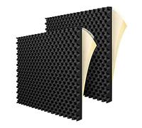 Toolvvik 12 Pack Self Adhesive Acoustic Foam Panels Fireproof Soundproofing Treatment Wall Panel,Reduce Noise Foam for Studio,Etc