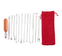 Toolvvik 13Pcs Piano Tuning Tool Piano Tuning Maintenance Tool Piano Tuning Tool Kit with Tuning Wrench