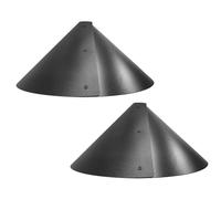 Toolvvik 2 Pack 19 Inch Foldable Squirrel Baffle for Bird Feeder Pole, Squirrel Guards for Bird Feeders