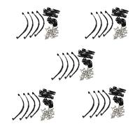 Toolvvik 20Pcs 1/10 Leaf Springs Set HighLift Chassis for 1/10 D90 RC Crawler Car Parts Black