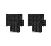 Toolvvik 24 Pcs Acoustic Foam Panel,Sound Insulation Foam Panel,Noise Reduction Mat,for Music Studio Bedroom Home,Etc,5X30X30cm