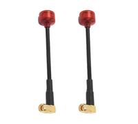 Toolvvik 2PCS FPV 5.8G Antenna RHCP Antenna VTX VRX Antenna Long Range Antenna Connector Adapter for RC FPV Drone Goggles B