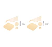 Toolvvik 2Set Yellow Pickguard Cavity Switch Covers Pickup Selector Plate Bracket Screws Fit Guitar Style Kit