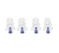 Toolvvik 2X 27Db Silicone Earbud Musician Filter Earplugs Noise Reduction Cancelling Hearing Protection Earbud Reusable (Blue)