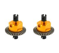Toolvvik 2X All Metal Differential 02024 for 94106 94107 94108 94111 94122 94123 94166 94177 94188 1/10 RC Car Parts,Yellow