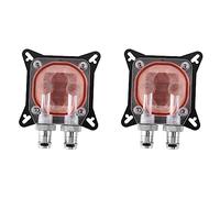 Toolvvik 2X Gpu Water Block Cooling Double Channel of Copper Column Video Image Card Water Cooler Radiator 0.4mm for Amd W40
