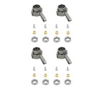 Toolvvik 2X Metal Steering Cup Turn Cup Kit for C14 C24 C34 C44 B14 B1 B16 B24 B36 MN D90 D91 MN99S RC Car Parts,Titanium
