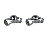 Toolvvik 2X Scuba Diving Regulator 360Degree Low Pressure Swivel Hose Adapter Scuba Diving Regulator Connector