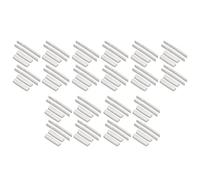 Toolvvik 40 Sets of 80Pcs 6 String Acoustic Guitar Bone Bridge Saddle and Nut Made of Real Bone