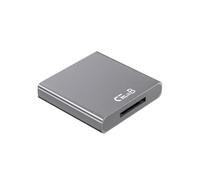 Toolvvik CFexpress Type B Card Reader USB3.1 10Gbps Type B CFexpress Card Reader Adapter Gray Aluminum Alloy for CFE Type-B