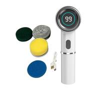 Toolvvik Electric Scrubber Electric Cleaning Brush Cordless Power Scrubber Wih 5 Replace Brush Heads for Bathroom Kitchens Easy Install Easy to Use