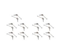 Toolvvik For 1/10 Parts Upgrade 122015 20PCS Aluminum Universal Drive Joint Shaft for for 94122/94101/94102 RC Car Parts