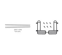 Toolvvik Rear Lampshade Reversing Lamp Protection Light Cover with Rear and Side Metal Skid Plate,for MN D99S MN99S 1/12 RC Car