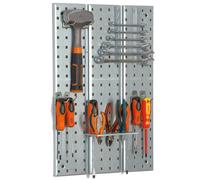 ToolWall Metal 39x59 cm Storage System with Tool Holders Tool Hooks Pegboard Wor
