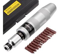 Toolwiz 1/2" Impact Screwdriver Set - 14 Pcs, Reversible Manual Impact Driver with S2 Steel Screwdriver Bits for Disengage Rusted Fasteners or Frozen Bolts