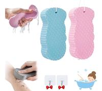Toolye Body Scrubber, 2025 Upgraded Magic Exfoliating Body Scrubber, 3D Super Soft Exfoliating Bath Sponge, Reusable, Suitable for Face and Body Skin (2pcs-A)