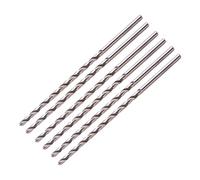 Toolzia Extra Long Twist Drill Bits,6Pcs HSS(High Speed Steel) Drill Bits 4mm Diameter 160mm Length for Hardened Metal Woodwork Plastic aluminum alloy
